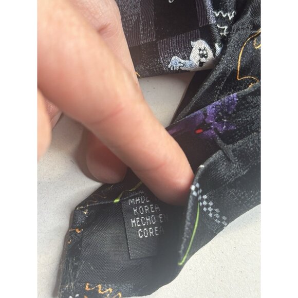 Halloween Neck Tie Pumpkins Ghosts Necktie Teachers Novelty Hallmark Lot Of 2 - Picture 11 of 12